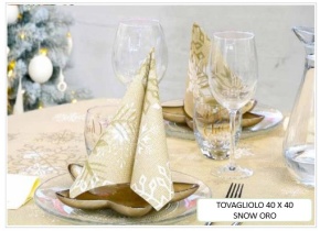 WEB_063703095.jpg TOVAGLIOLO SNOW 40X40 CM ORO - immagine 1