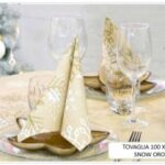 TOVAGLIA SNOW 100X100 CM ORO