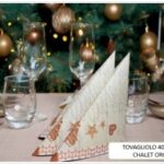 TOVAGLIOLO CHALET 40X40 CM ORO