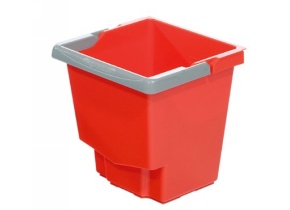 WEB_128200140.jpg SECCHIO PLASTICA IDEA ROSSO LT. 15 - immagine 1