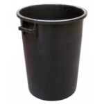 CONTENITORE RIFIUTI NERO S/COPERCHIO LT. 100
