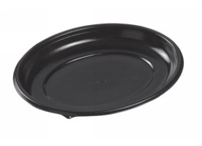 WEB_317800023.jpg PIATTO GALAXIE OVALE NERO LAMINATO 200X160X22 MM - immagine 1