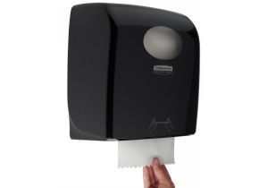 WEB_046700162.jpg DISPENSER AQUARIUS ASCIUGAMANI A ROTOLO NERO - 7376 - immagine 1