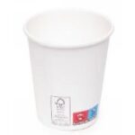 BICCHIERE BIANCO CART.+PLA 207ML-7OZ.BIOD.COMP.EN13432