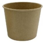CONTENIT.CART.KRAFT 8OZ LAMIN.PE.337G+15PE Ø90*62H* Ø72MM
