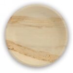 PIATTO ROT.FOGLIA PALMA NATURALE Ø15 CM