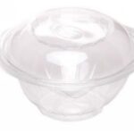 VASCHETTE ROTONDE PET C/COPERC.INCERN.REMOV.TRASP.160 H 75