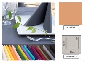 WEB_063700182.jpg TOVAGLIOLO AIRLAID LINEN - 40X40 SALMONE - immagine 1