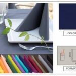 TOVAGLIOLO AIRLAID LINEN POCKET40X40 BLU