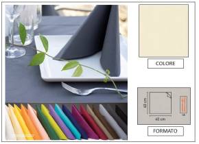 WEB_063700202.jpg TOVAGLIOLO AIRLAID LINEN EIGHT 40X40 AVORIO - immagine 1