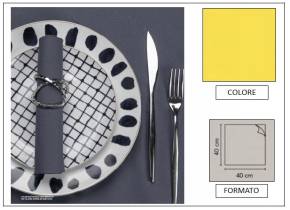 WEB_063700277.jpg TOVAGLIOLO AIRLAID LIGHT P4 GIALLO 40X40 - immagine 1