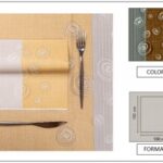 TOVAGLIA 100X100 AIRLAID BOLLICINE CAFFE`