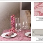 RUNNER 50X120 AIRLAID MYTHOS BORDEAUX