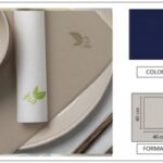 TOVAGLIOLO BLU BIO LEAF AIRLAID P4 COMPOSTABILE 40X40
