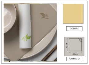 WEB_063701158.jpg TOVAGLIOLO BIO LEAF AIRLAID P4 CHAMPAGNE COMPOSTABILE 40X40 - immagine 1
