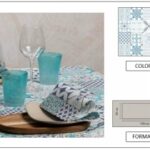 RUNNER 50X120 AIRLAID PANAREA AZZURRO