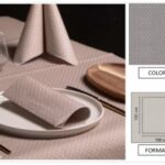 TOVAGLIA 100X100 AIRLAID CROCHET ACCIAIO