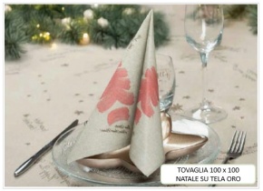 WEB_063701246.jpg TOVAGLIA NATALE SU TELA 100X100 CM ORO - immagine 1