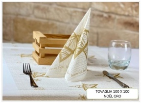 WEB_063701251.jpg TOVAGLIA NOEL 100X100 CM ORO - immagine 1