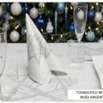 TOVAGLIOLO NOEL 40X40 CM ARGENTO