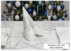 WEB_063701258.jpg TOVAGLIA NOEL 100X100 CM ARGENTO - immagine 1