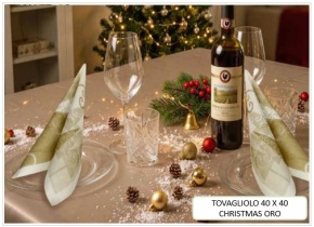 WEB_063701260.jpg TOVAGLIOLO CHRISTMAS 40X40 CM ORO - immagine 1