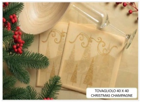 WEB_063701262.jpg TOVAGLIOLO CHRISTMAS 40X40 CM CHAMPAGNE - immagine 1