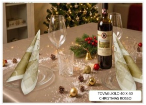 WEB_063701263.jpg TOVAGLIOLO CHRISTMAS 40X40 CM ROSSO - immagine 1