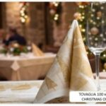 TOVAGLIA CHRISTMAS 100X100 CM ORO