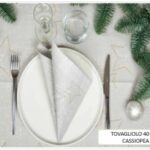 TOVAGLIOLO CASSIOPEA 40X40 CM ARGENTO