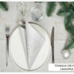 TOVAGLIA CASSIOPEA 100X100 CM ARGENTO