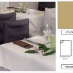 TOVAGLIOLO AIRLAID MINOTTO P/4 DECORATO 20X40 SABBIA