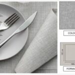 TOVAGLIA AIRLAID VALTELLINA 100X100 ANTRACITE
