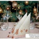 TOVAGLIOLO CHALET 40X40 ARGENTO