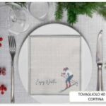 TOVAGLIOLO CORTINA 40X40 CM ARGENTO