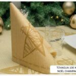 TOVAGLIA NOEL 100X100 CM CHAMPAGNE