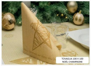 WEB_063701394.jpg TOVAGLIA NOEL 100X100 CM CHAMPAGNE - immagine 1