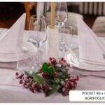 TOVAGLIOLO AGRIFOGLIO POCKET 40X40CM - ARGENTO