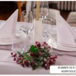 RUNNER AGRIFOGLIO 50X120CM - ARGENTO
