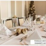 TOVAGLIA CHALET DIAMANTE100X100CM - AVORIO