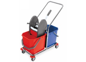 WEB_128200032.jpg CARRELLO PIEGHEVOLE CON 2 SECCHI S/STRIZZ S/CES-P2.25.80 - immagine 1