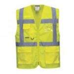 GILET EXECUTIVE ATHENS MESHAIR ARANCIO O GIALLO TG. S-3XL