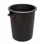 CONTENITORE RIFIUTI NERO S/COPERCHIO LT. 75