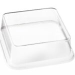 COUVERCLE TRANSPARENT POUR ASSIETTE KANOPÉE 100X100X20 MM