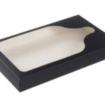 BOÎTE CARTON NOIR FENÊTRE POUR PLANCHE BISTRO 400X250