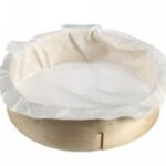 TEGLIA CIRCOLARE LEGNO CON COCCA + CARTA FORNO Ø110 MM