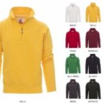 FELPA MIAMI+ MEZZA ZIP VARI COLORI TG. XS-5XL